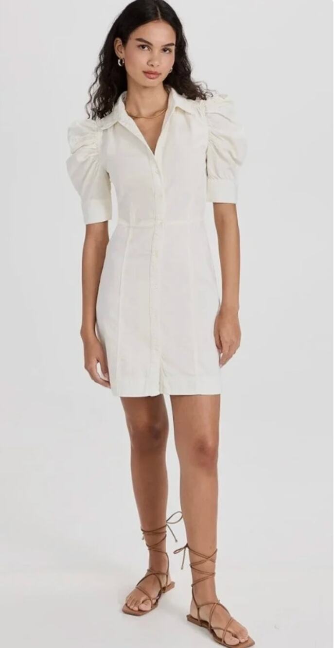 Frame Off-White Gillian Mini Dress size L large